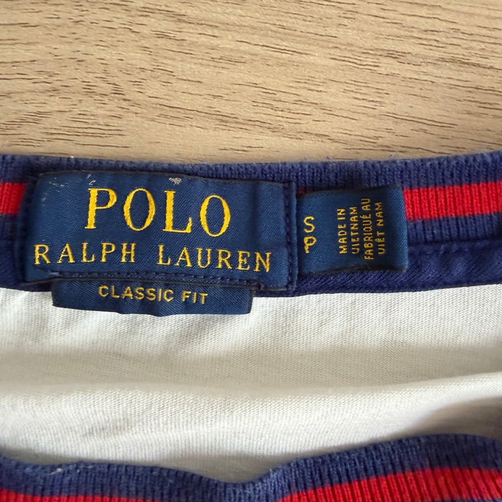 Polo Ralph Lauren Great Britain GBR Crest T-Shirt White Small Good - Picture 2 of 9